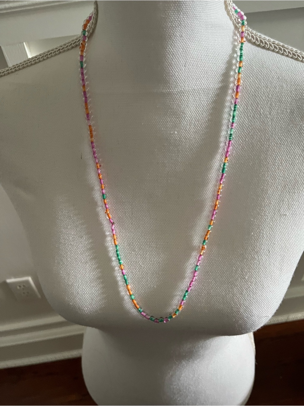 Multicolor Beaded Long Necklace - Women Jewelry